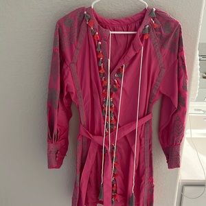 Small pink tassel dress